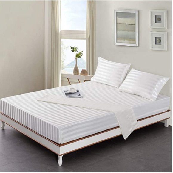 4-Piece Hypoallergenic Silk Satin Sheets - Picture 2 of 7